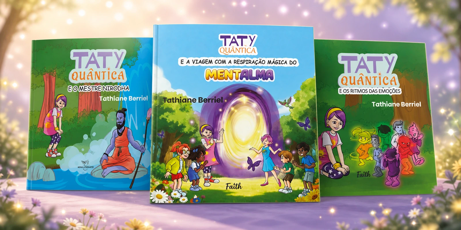 Três livretos da coleção Taty Quântica
