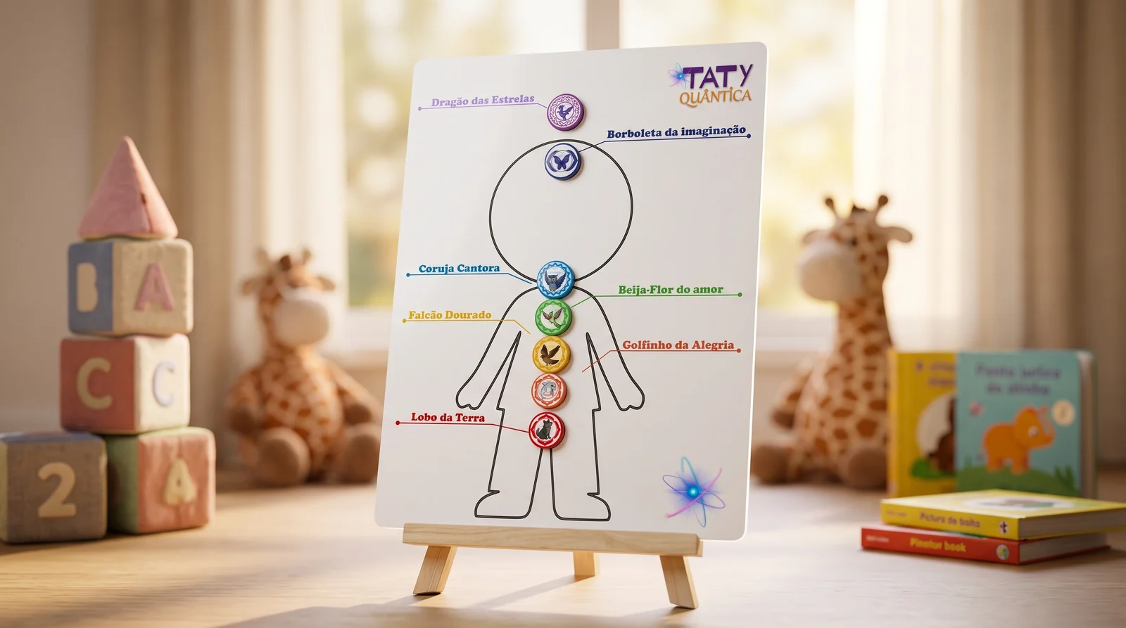 Mapa dos Animais Guardiões dos Chakras